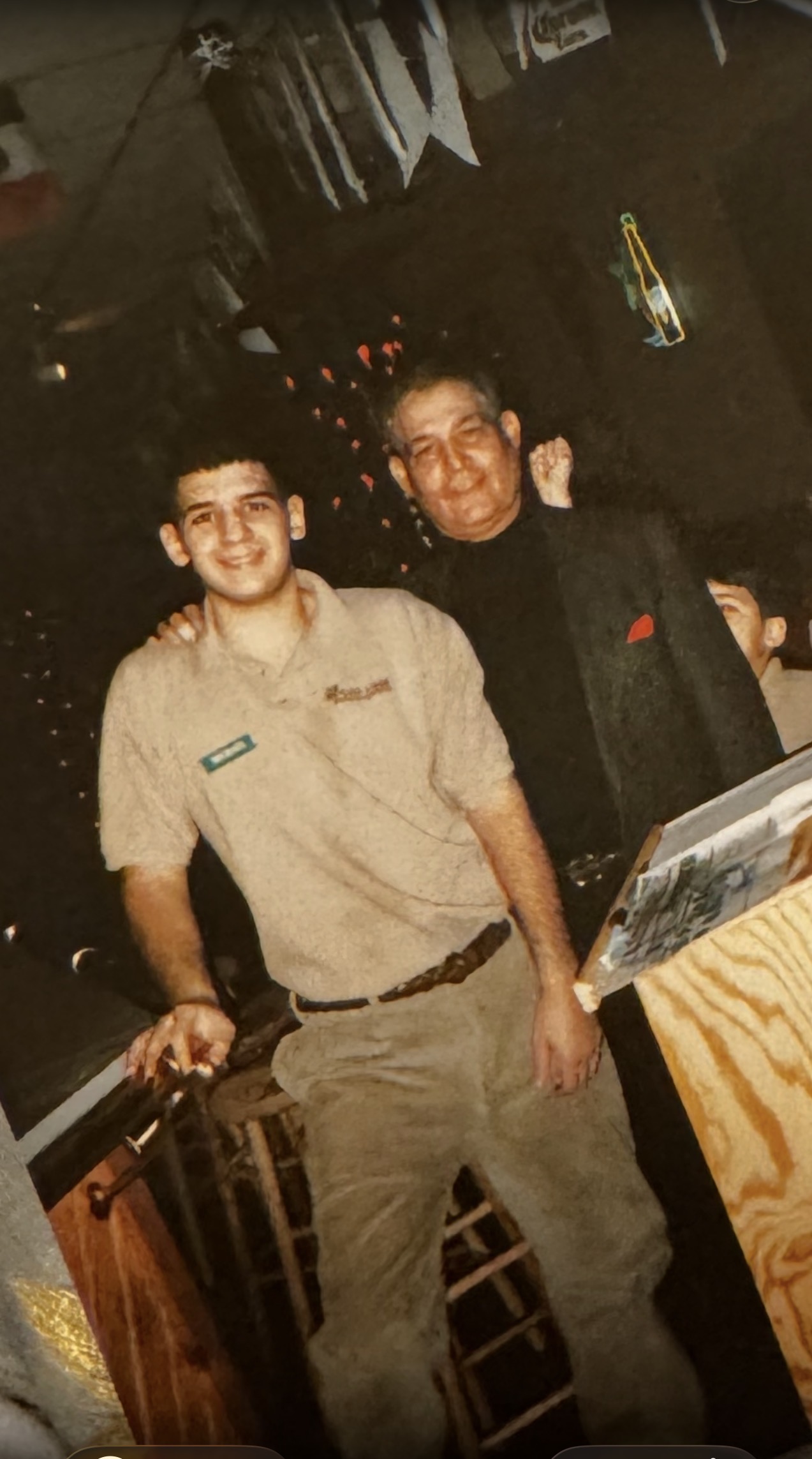 Me with my grandfather, Joe Azcona Jr.